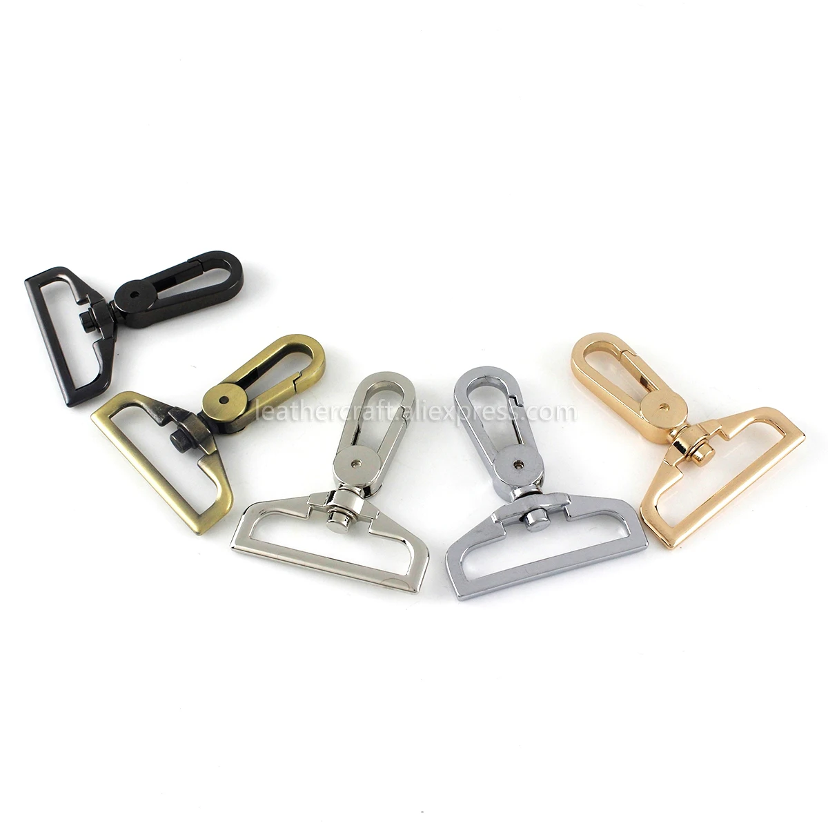 1pcs Metal 38mm D Ring Swivel Eye Snap Hook Trigger Clasps Clips for Leather Craft Bag Strap Belt Webbing Keychain Large Size