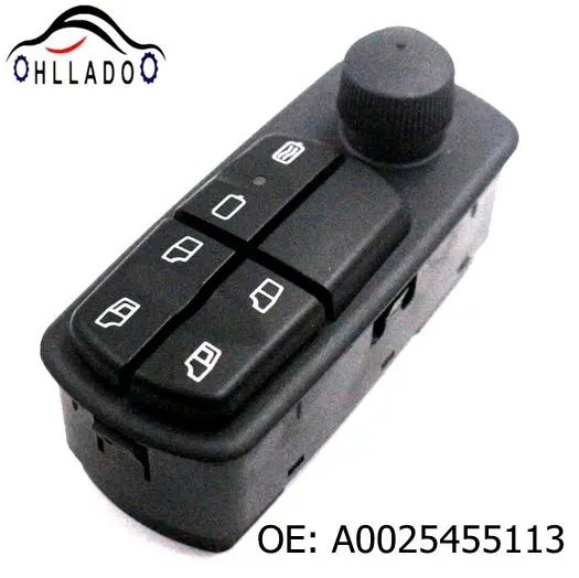 HLLADO New Left Power Window Switch A0025455113 Fit For Benz Truck 0025455113 Car Accessories High Quality