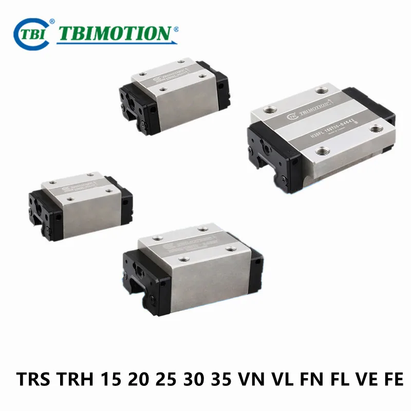 

TBI Linear Block 100% Original Taiwan Slider TRS TRH 15 20 25 30 35 VN VL FN FL VE FE Slider Carriage For Machine CNC Router