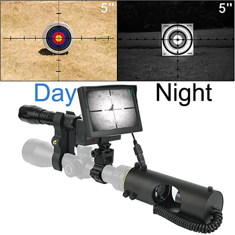 Digital Night Vision Scope for Rifle Hunting, HD Camera, 5 