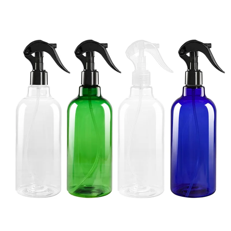 

2pcs/set 500ML Colorful PET Spray Empty Bottles Trigger Sprayer Essential Oils Aromatherapy Perfume Refillable Bottle