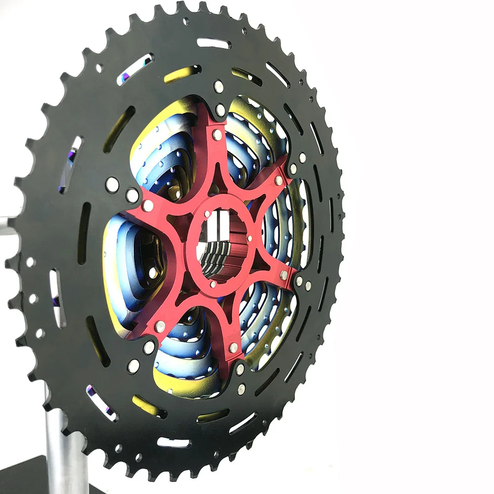 Ultimate MTB 11 Speed Cassette 11-50T Rainbow Cassette 11S Cassette Mountain Bike Flywheel Sprocket k7 Colorful For Shimano Sram