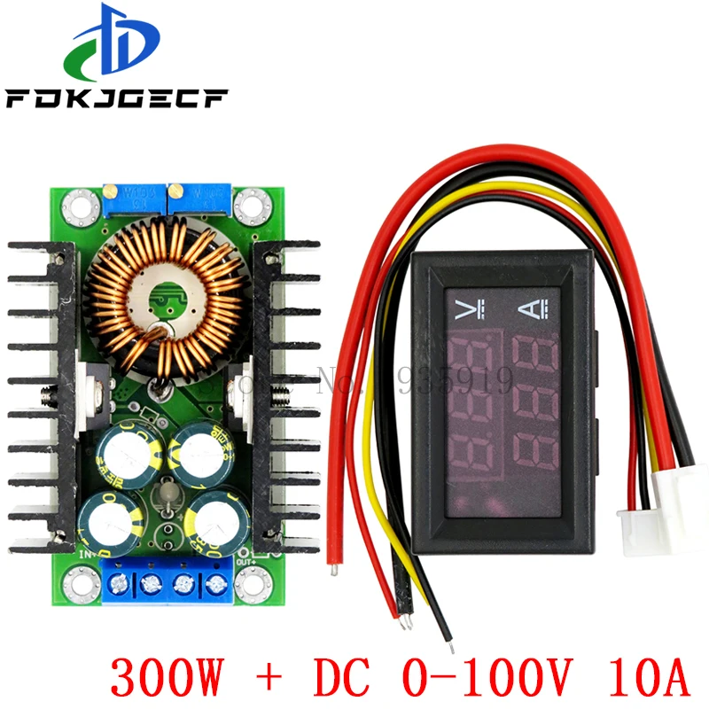 DC 9A 300W 150W Boost Converter Step Down Buck Converter Power module DC 0-100V 10A Digital Voltmeter Ammeter Dual Display