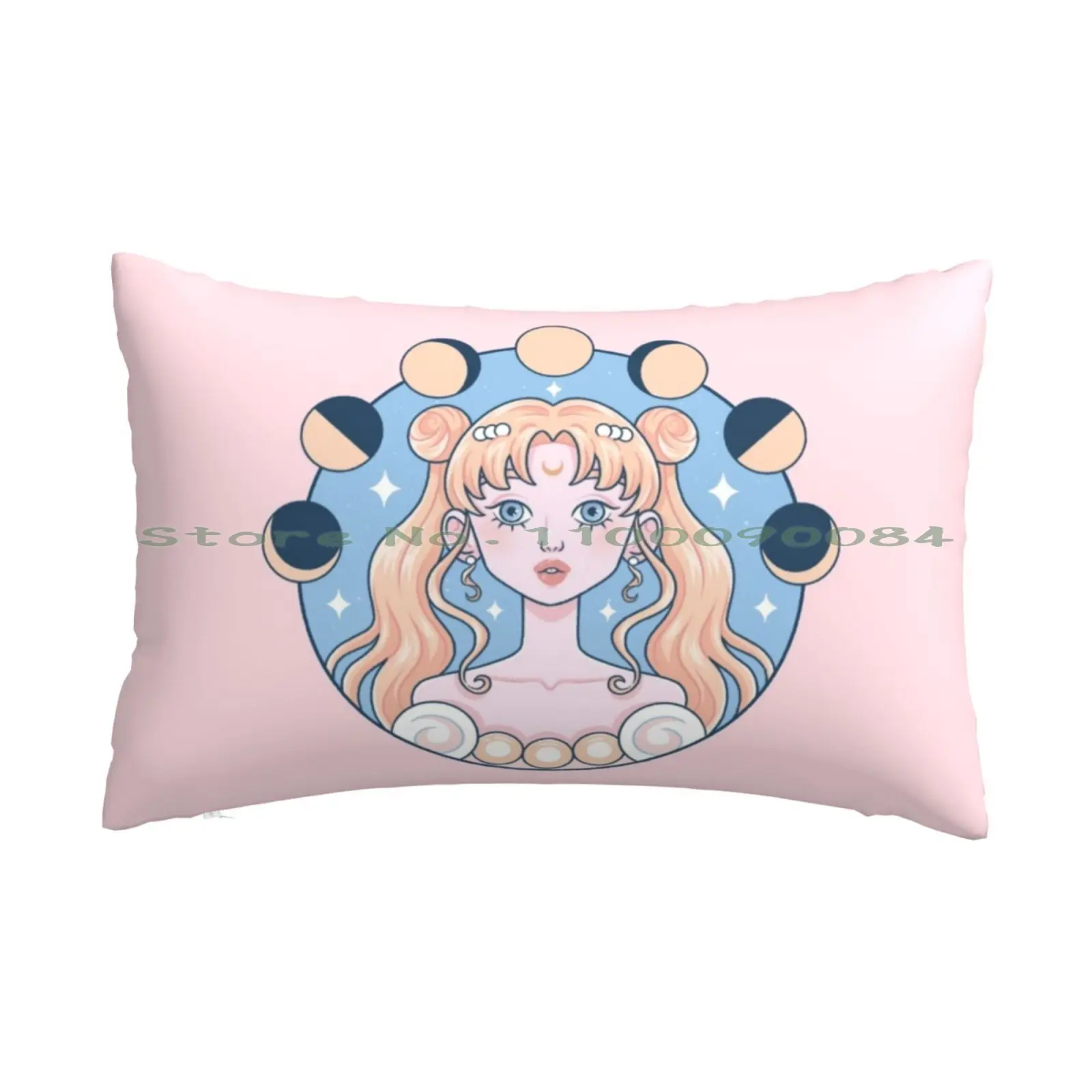 Serenity Pillow Case 20x30 50*75 Sofa Bedroom Moon Serenity Bunnytsukino Usagitsukino Anime Sleeve Kawaii Japan He Drew