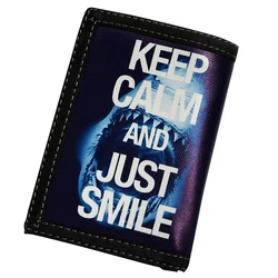 Men's Nylon Anime Print Wallet Creative Writing Graffiti Student Wallet Zipper Short Design Men Purse Magic Multifunctional 3 Fo