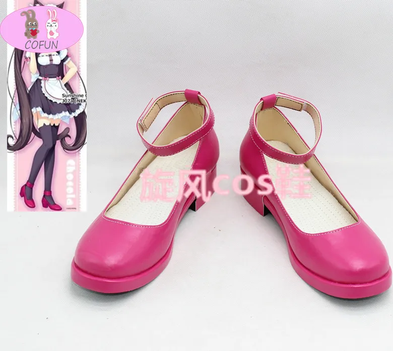 COFUN Anime New Nekopara chocolat vanilla Cosplay Boots Shoes Custom Made