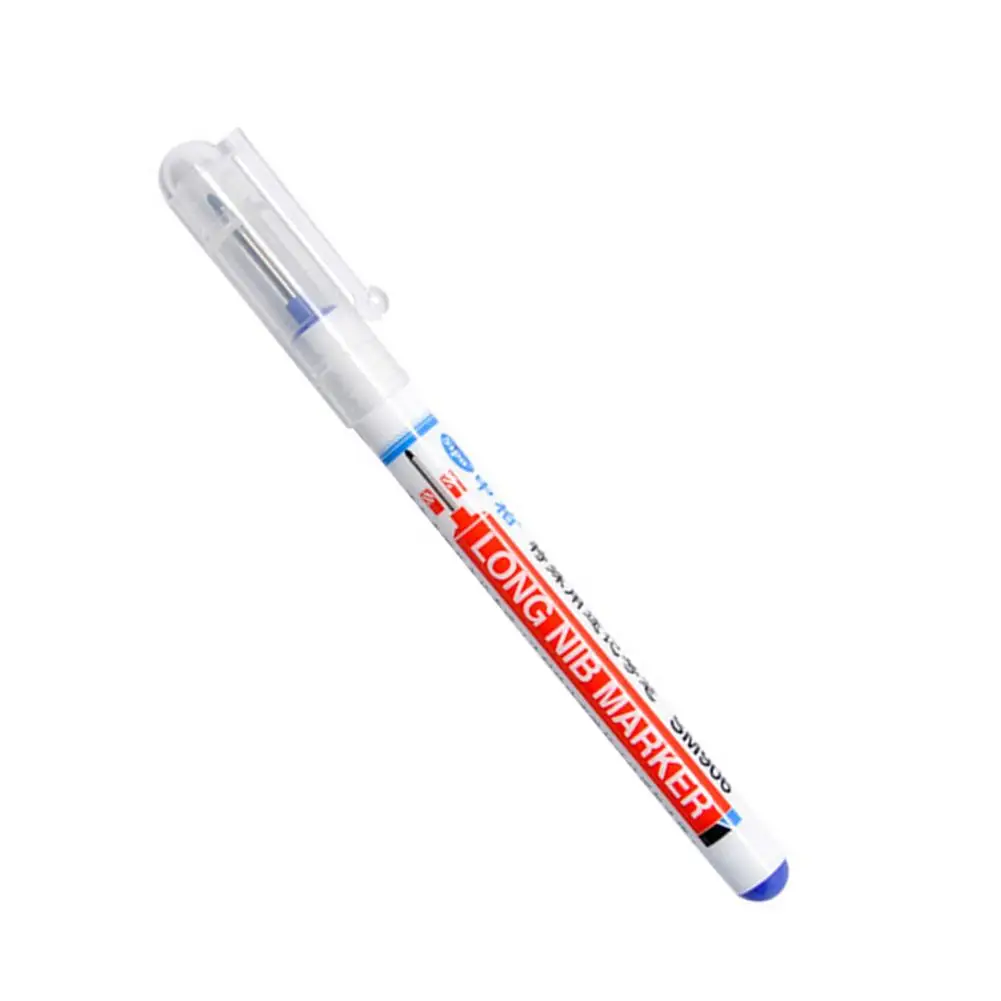 Long Nib Marker Carpenter Construction Deep Hole Home Decoration Water Resistant Quick Drying Marker Pen Multifunction Long Nib