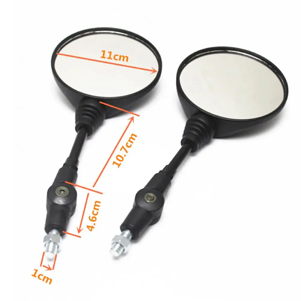 1 Set Rearview Mirrors Universal Folding Round Motorbike Modified Rear View Mirrors for Motorcycles