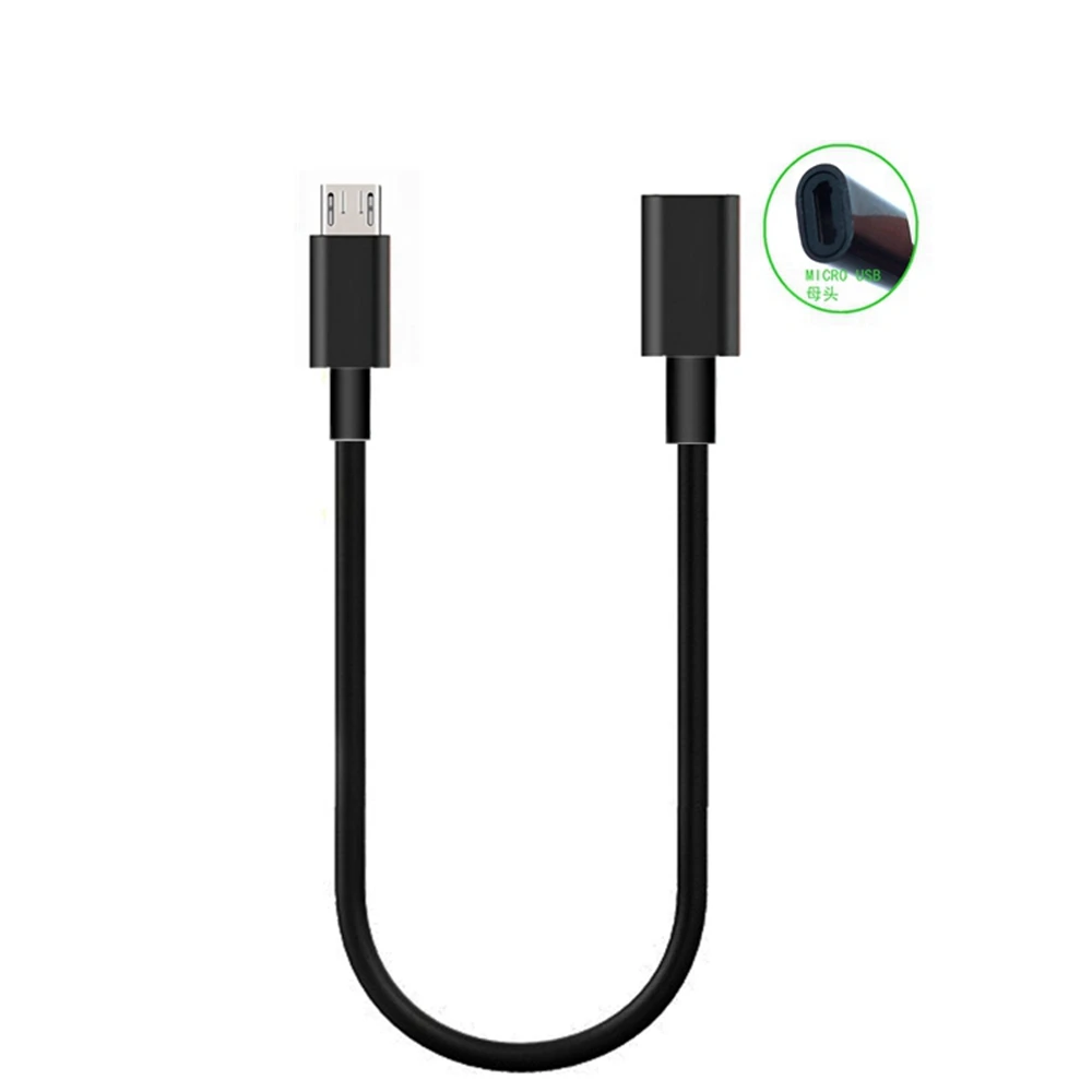 Hohe-extensor de cable Micro USB 2,0 B de 1 m de 5 pines, extensor de cable de 0,1 M m b de 5 pines con conector de puerto USB para ordenador portátil