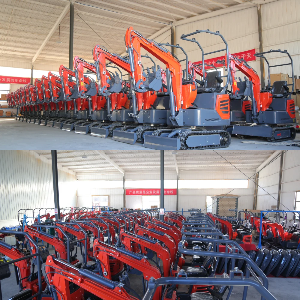 Hot Selling VTW-15 1 Ton 1.5 Tonmini Excavator Small Digger For Garden