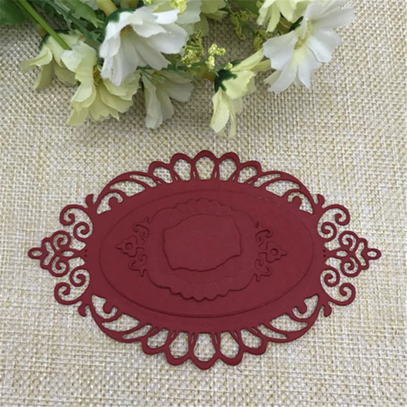 Lace flower frame Metal Cutting Dies For DIY Scrapbooking Album Embossing Paper Cards Decorative Crafts