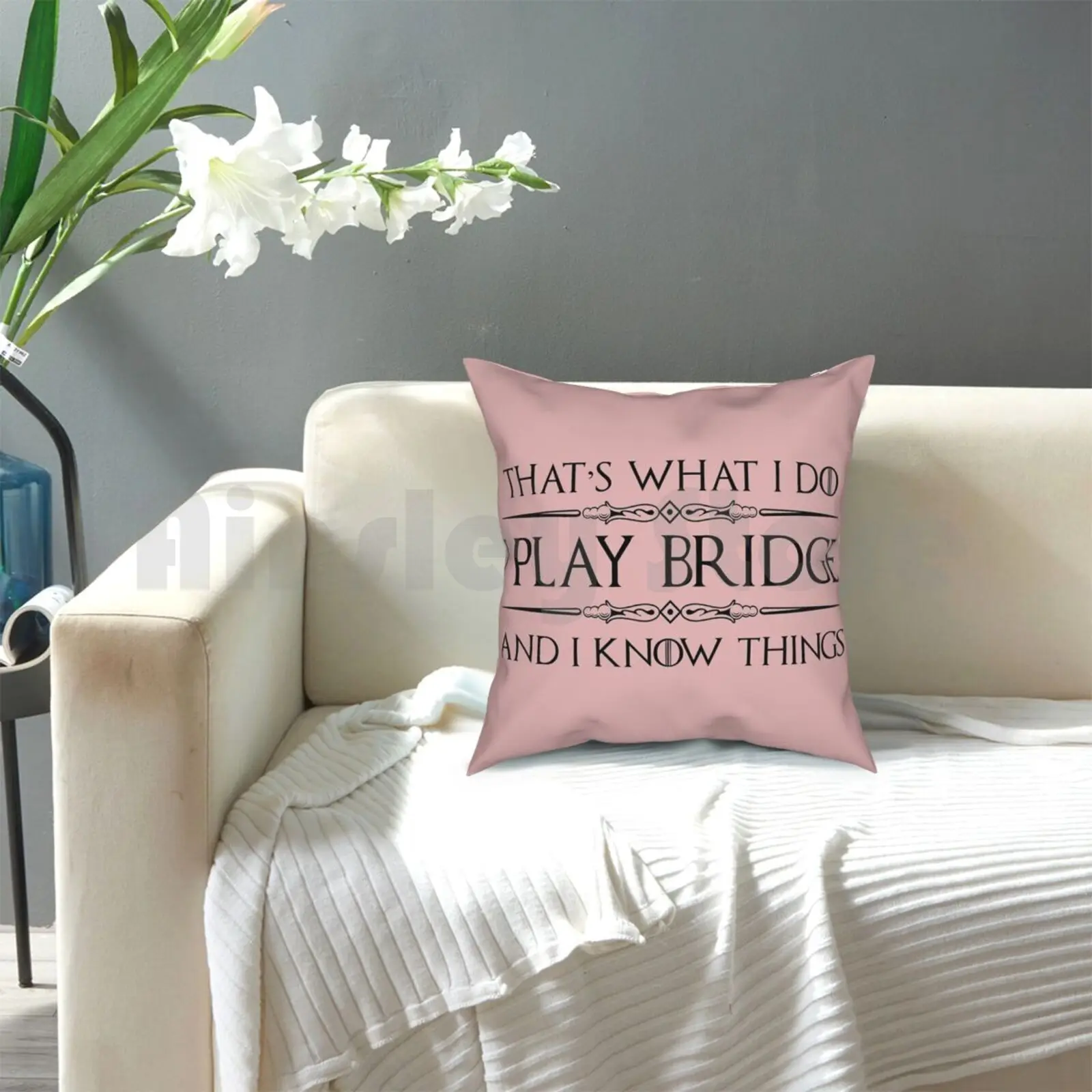 Bridge Players Gifts-I Play Bridge & I Know Things Ideas de regalo divertidas para el jugador de cartas Bridge y amante mochila de senderismo al aire libre