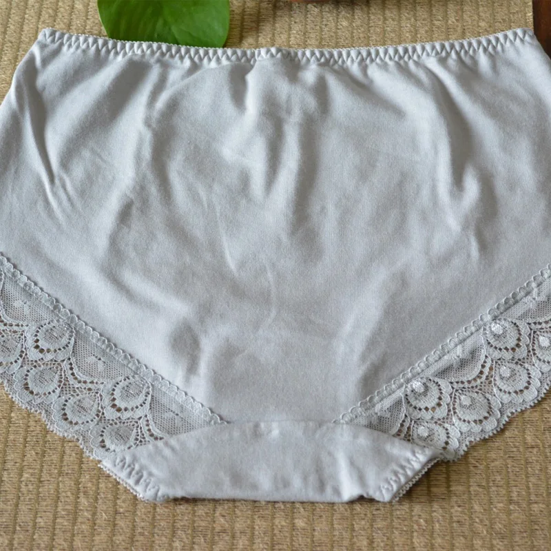 Plus Size Underwear Womens Underpanties Fashion Comfortable Women\'s Underpants Solid Color Brief Panties Women 5pcs pack