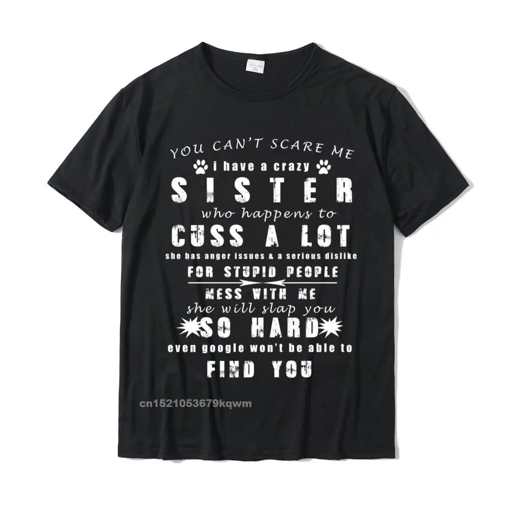 Funny For Brother From Awesome Sister T-Shirt Birthday Pullover Camisas Printed On Mens Tops & Tees Fashion Tshirts