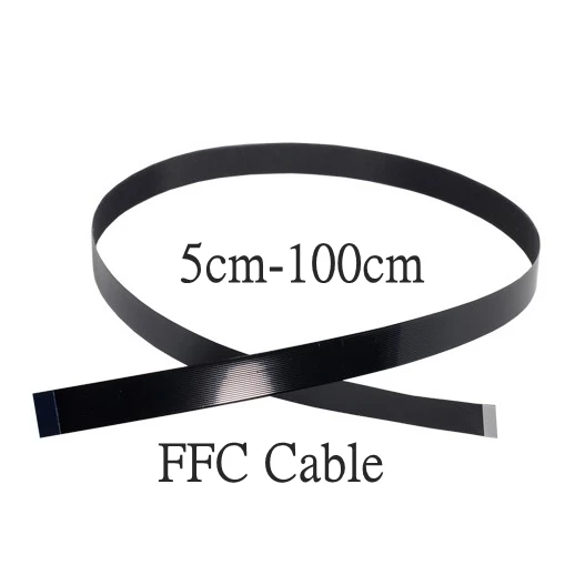 Mini Cable de cinta de extensión Micro USB tipo C FFC, 90 FPV, Delgado, plano, suave, flexible, carga FPC, FPV, monitor de cardán de mano sin escobillas