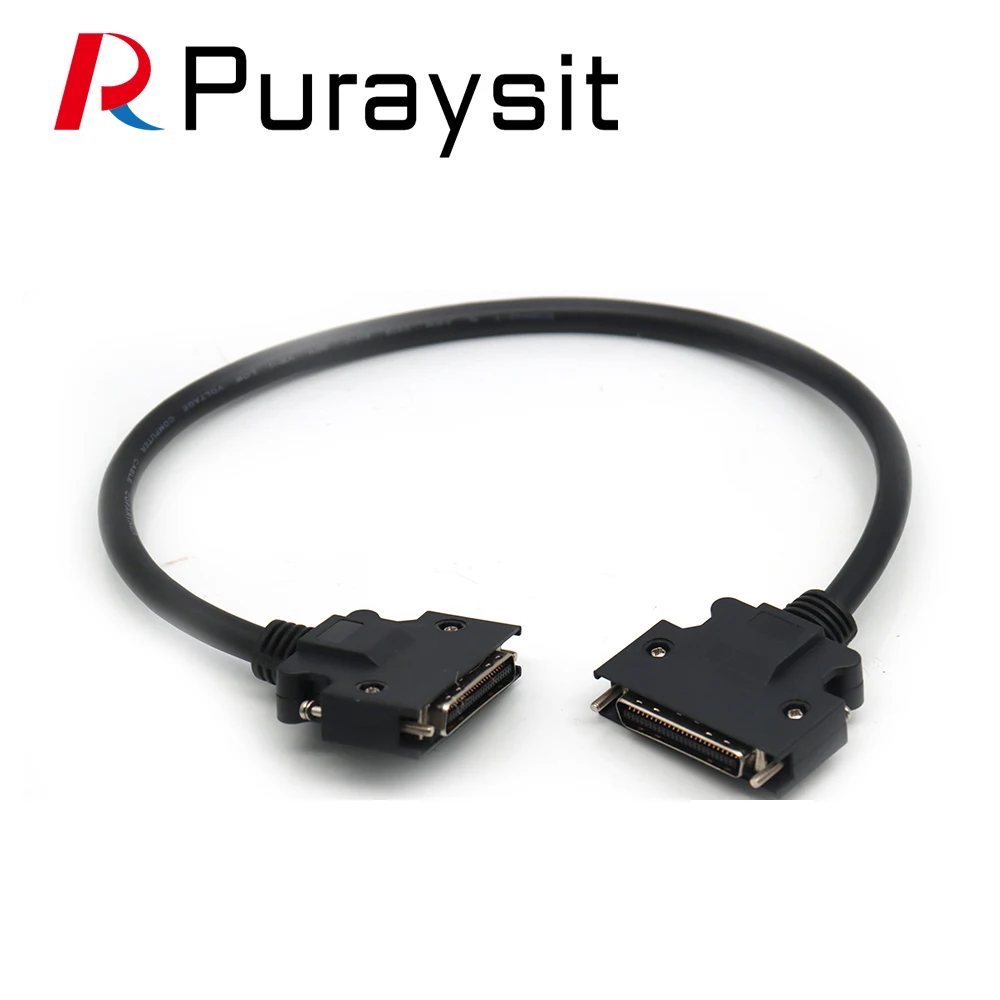 Puraysit Servo CN1 50pin terminal board SCSI 50pin Data Cable for Mitsubishi Delta Yaskawa Panasonic