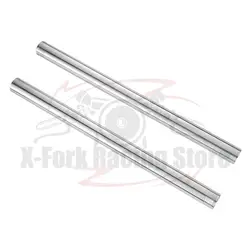 Front Inner Fork Tubes Pair For Kawasaki ER650 ER-6N 2012-2016 13 14 15 41X585mm Motorcycle Shock Absorber Pipes Bars Silver