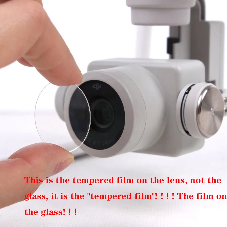 New UAV  Lens Ring for DJI Phantom 4/4Pro Gimbal Camera Glass  UV Tempered  Film Repair Replacement for Phantom 4 pro Drone