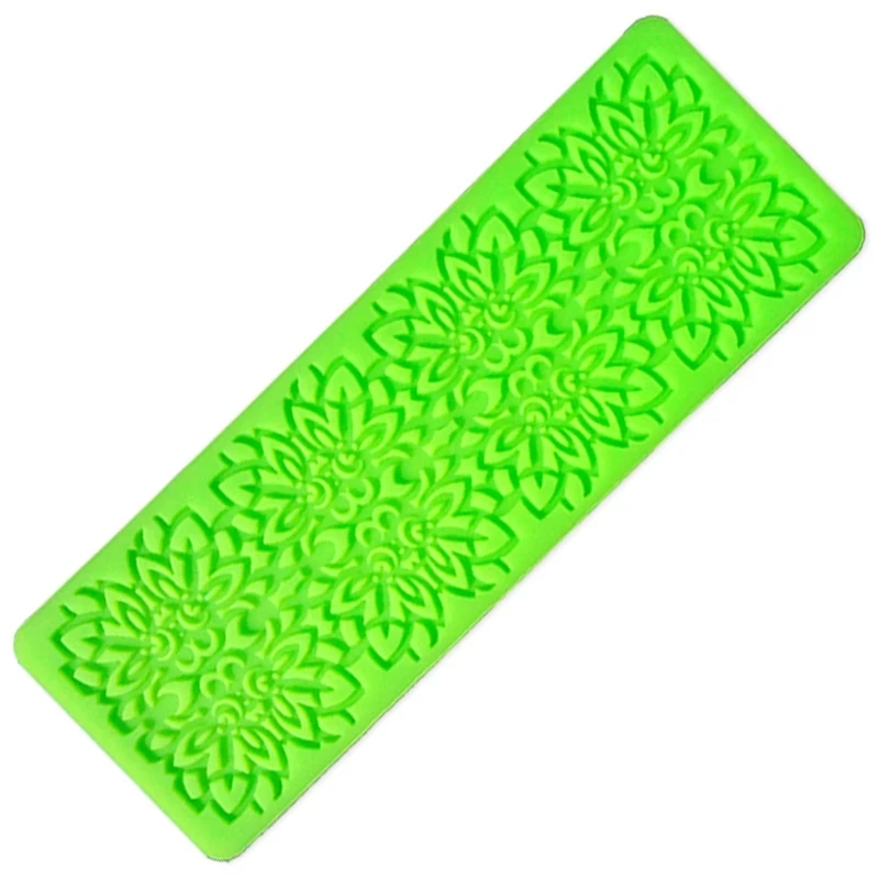 Silicone Lace Mold Mould Sugar Craft Fondant Cake Decorating Tools Embossed Mold Cake Decorating Mould Baking Tool D701