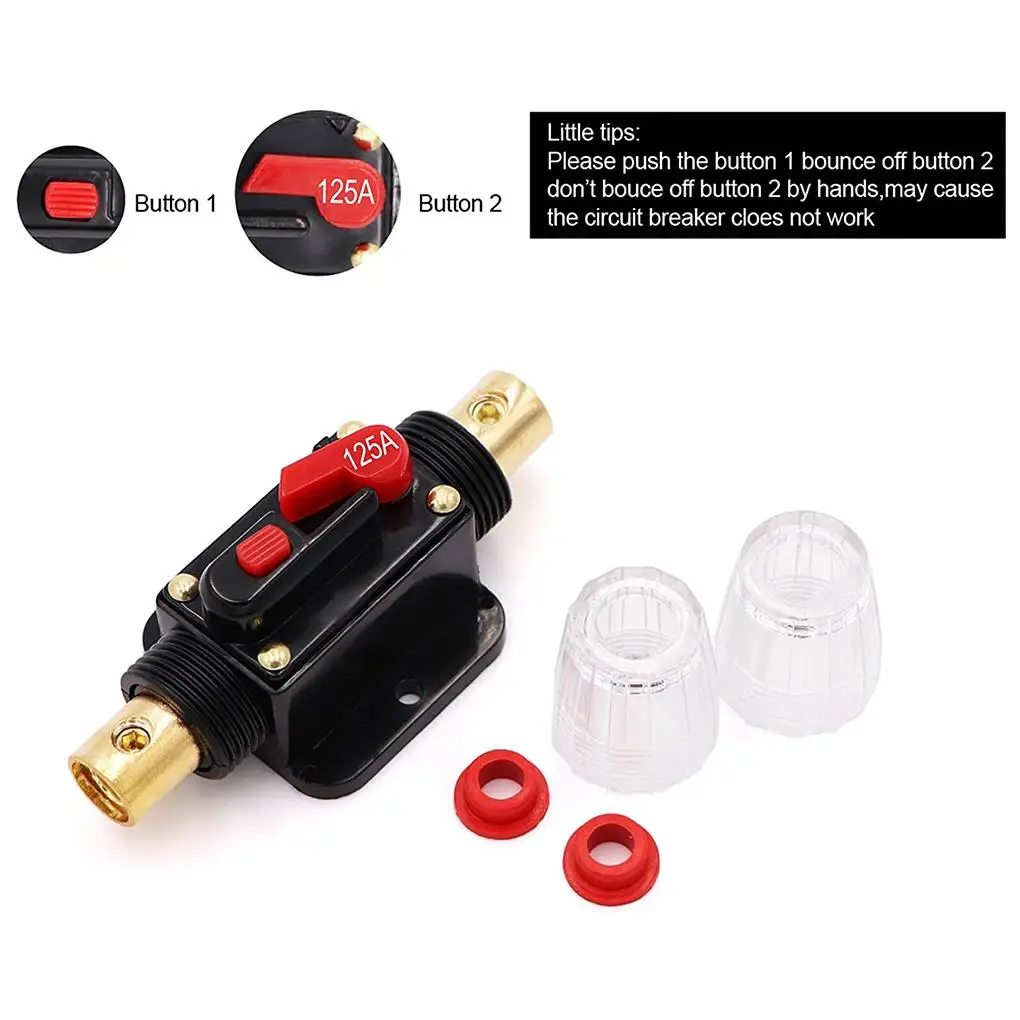 Car Circuit Breaker Switch Support with Manual Reset Boat RV 12V 24V