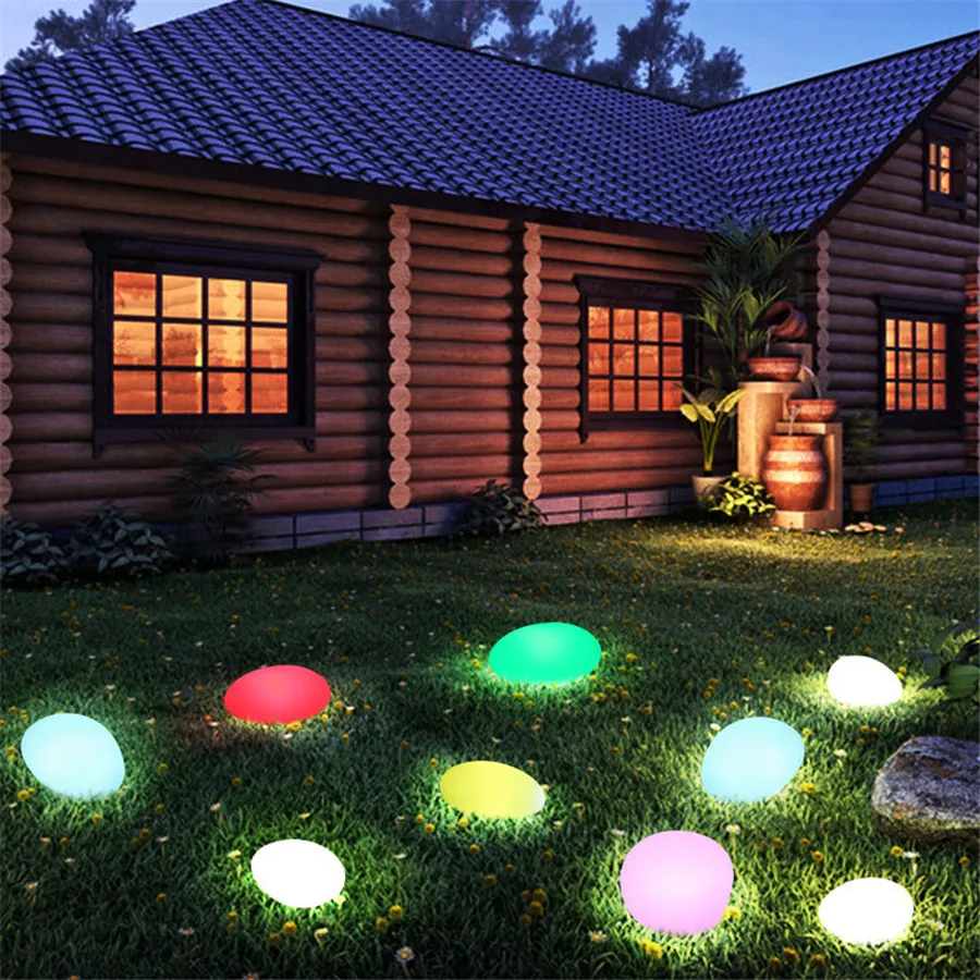 Outdoor Garden Pathway Stone Lamps Waterproof IP65 Driveway Yard Step Security Lights Landscape Backyard Bistro Lamps​