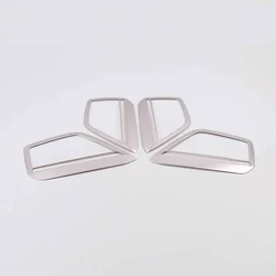 For Audi A6 C8 2019 2020 ABS Matte Car audio Door Sound Trim Speaker Panel Accessories Auto Decoration