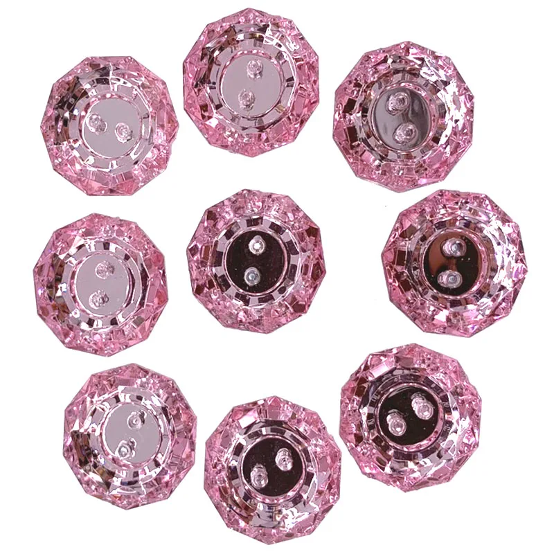 24Pcs Rhinestone acrylic button sewing faceted glittering buttons for crafts garment accessory 1.8cm