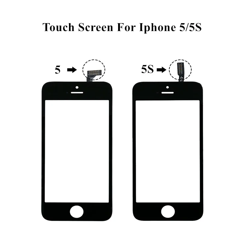 Touch Screen Digitizer For iPhone 5 5s 7 6 plus 6S 8 Touch screen Front Touch Panel Glass Lens For Iphone 8P Phone Accessories