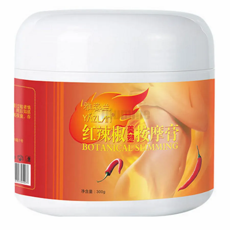 Red Pepper Massage Cream 300g Firm Skin Fat Burning Lose Weight Slimming Massage Cream