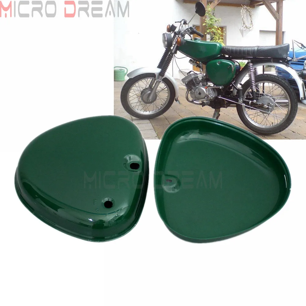 Motorcycle Green Orange 2 Side Steel Cover For Simson S50 S51 S70 Motorbike Left and Right Side Protector Guard