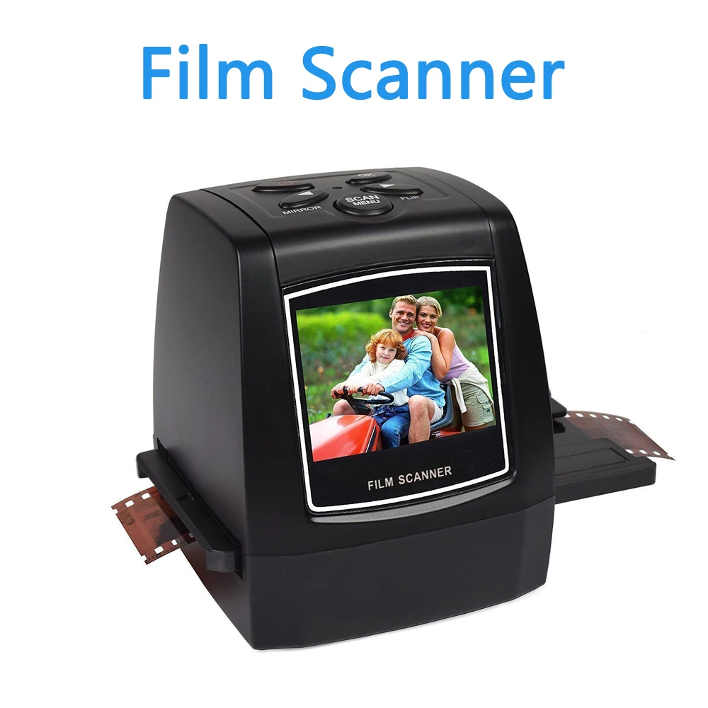 Protable Negative Film Scanner 35mm 135mm Slide Film Converter Photo Digital Image Viewer with 2.4