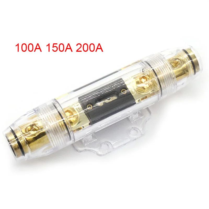 

Large 1 In 1 Out ANL Fuse Block with 100A 150A 200A Car Marine Boat Audio Amplifier Breaker Host Fuse Holder 0Ga-4Ga