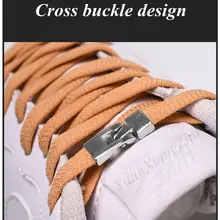 Elastic No-Tie Cross Buckle Shoelaces #3