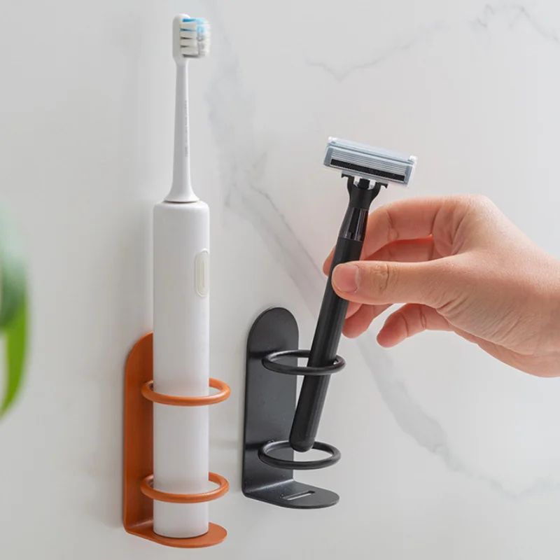 

Wall-Mounted Toothpaste Holders Punch-free Electric Toothbrush Stand Rack Bathroom Shaver Iron Shelf Organizer For Oral B Bayer