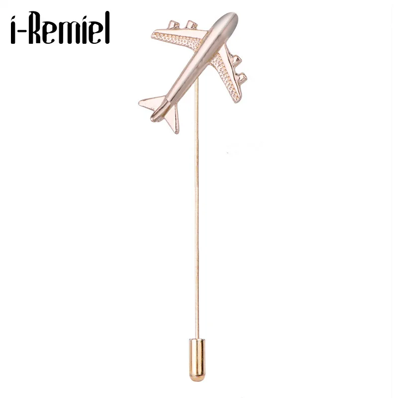 Korean Metal Animal Horse Brooch Pin Aircraft Long Needle Pin Unisex Suit Scarf Buckle Trendy Jewelry Colthing Accessories