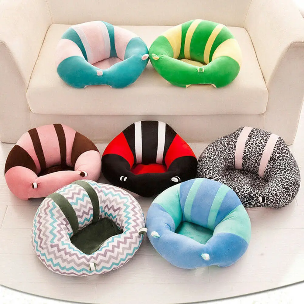 Toddler Infant Baby Plush Support Cushion Seat Sit Up Comfortable Soft Chair Plush Pillow Toy Bean Bag Sofa Seat