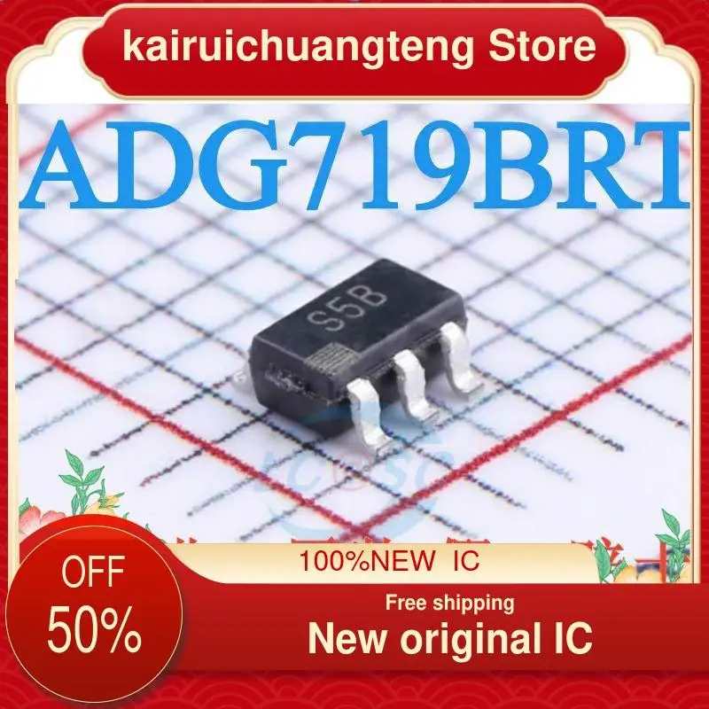 10PCS ADG719BRT SOT23-6 ADG719BRTZ ADG719 S5B  New original IC