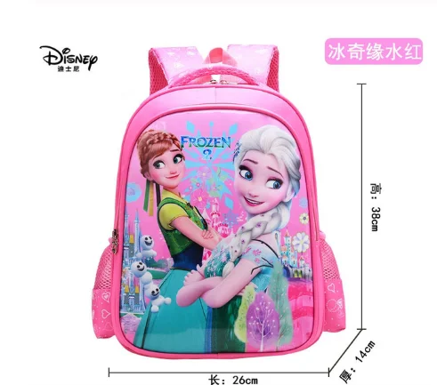 Disney-Mochila De frozen para niños, Bolsa Escolar transpirable, Elsa, Anna, reina de las Nieves, regalo para niñas