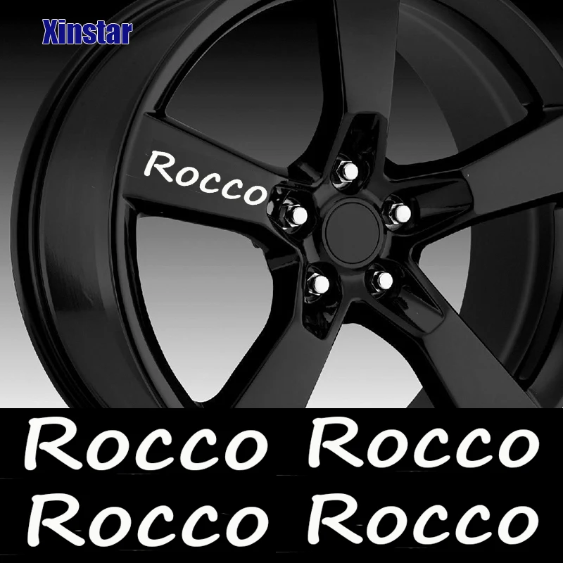 4pcs Rocco Car Wheel Rim Sticker For VW Volkswagen GTI SCIROCCO