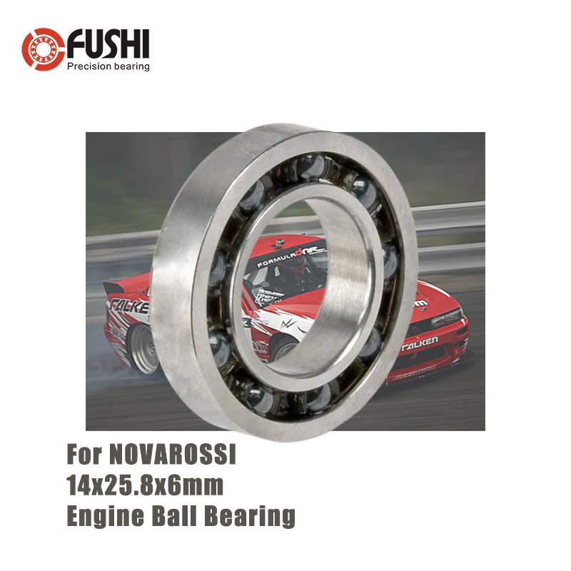 

MR258146EC 14*25.8*6 mm Engine Rear Ceramic Ball Bearing 1PC ABEC-3 Bearings For NOVAROSSI T46 Nylon Cage RC Car