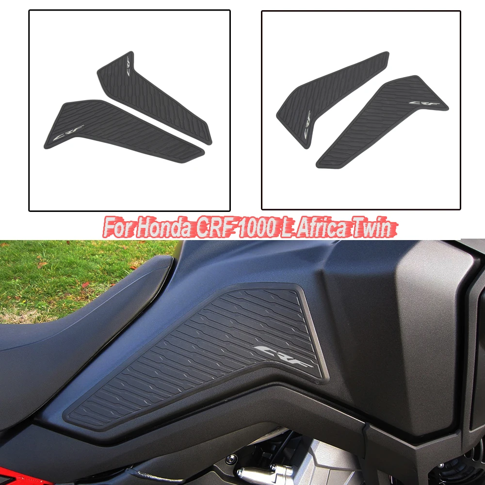 

For Honda CRF1100L CRF 1000 L Africa Twin 2020 NEW Motorcycle Non-Slip Side Fuel Tank Stickers Waterproof Pad Rubber Sticker