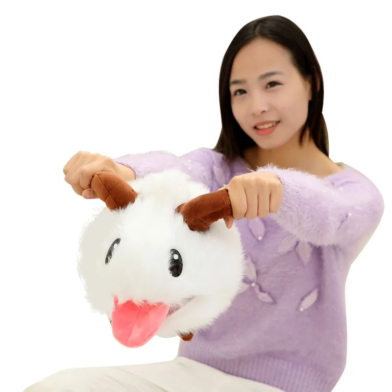 25cm Cute Game League Of Legends Pual Lol Limited Poro Plush Stuffed Toy Kawaii Doll White Mouse Cartoon Baby Toy Tl0127