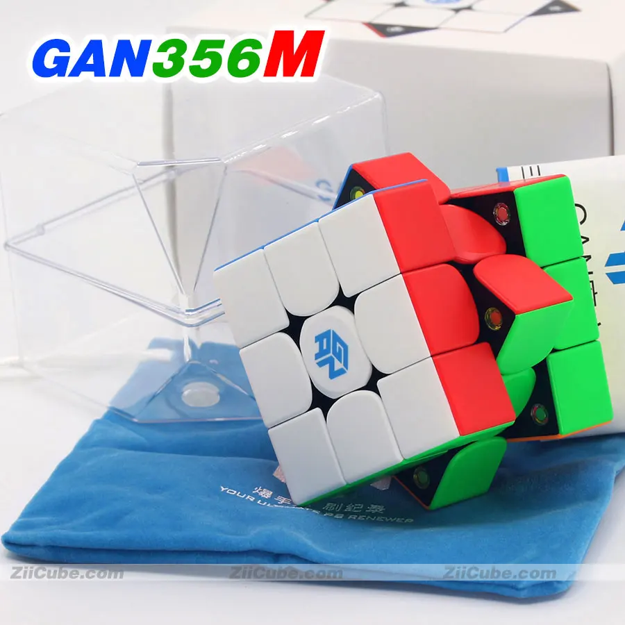 GAN 356 M Magic Cubes Puzzle GAN356M Magnetic Cubo Hungarian GAN356M 3x3x3 3x3 Professional WCA Magical Aнтистресс Toy Game 3by3