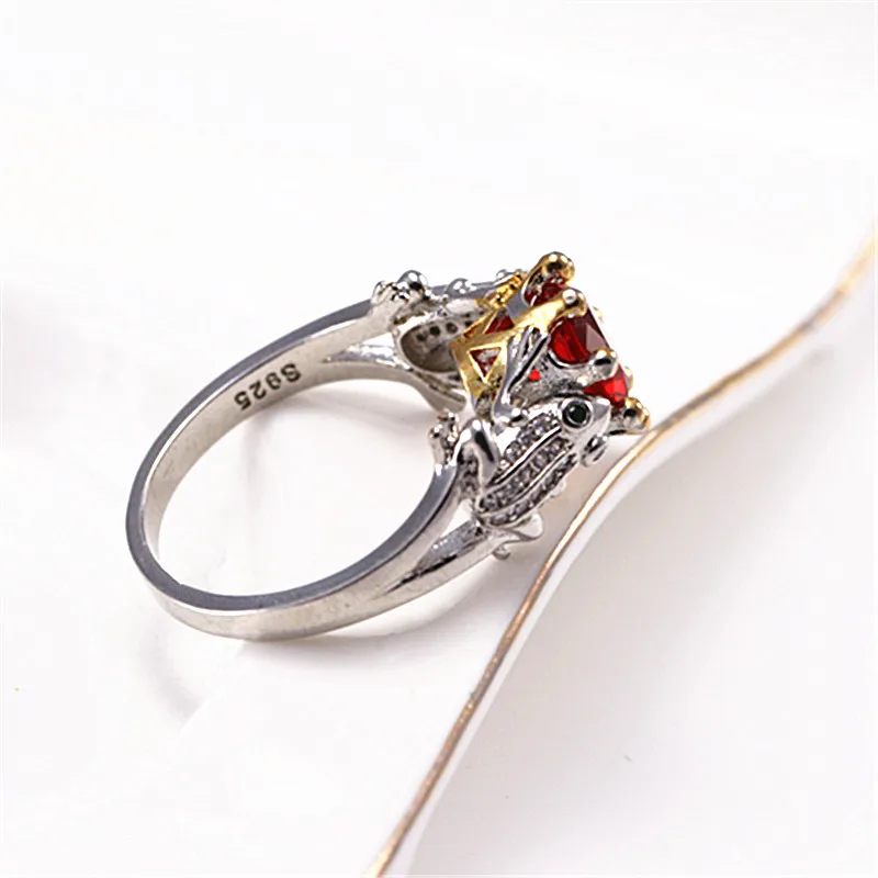 New Silver Ring Classic Exquisite Temperament Female Fashion Frog Inlaid Zircon Hand Jewelry Engagement Item