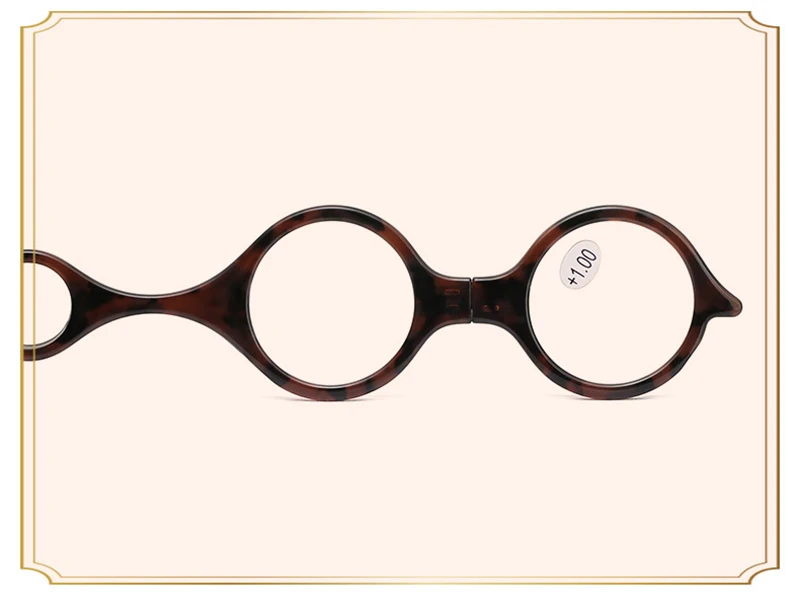 Faltbare Anhänger Lesebrille Lupe Tragbare Verhindern Verlust Runde/Katzen Augen Halskette Prebyopie Brille Senden Mit Kette – Detail 13