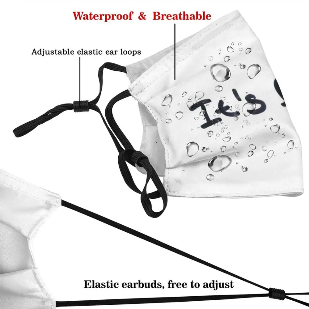 It's Life Mask Adult Child Washable Pm2.5 Filter Logo Creativity Text Word Words Written Hand Manual Transmission Cool Fun