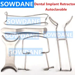 Retractor de labios y mejillas para implante Dental, instrumento quirúrgico de ortodoncia, abridor de boca, Autoclavable, acero inoxidable, 1 unidad