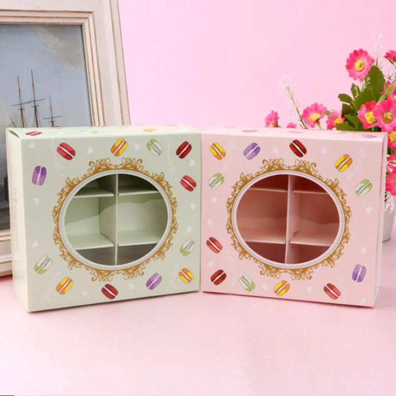2021 Creative Dessert Packaging Cases Muffin Cookies Cases Macaron Packing Box Beautifully Packaged Wedding Party Cake Storage