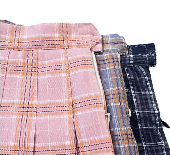 Delle donne di Alta Vita Chic Studente Pieghe Gonne Femme Kawaii Carino Ragazze Dolci Mini Harajuku Pannello Esterno di Plaid Gonne Uniformi di Stile di Gusto Squisito