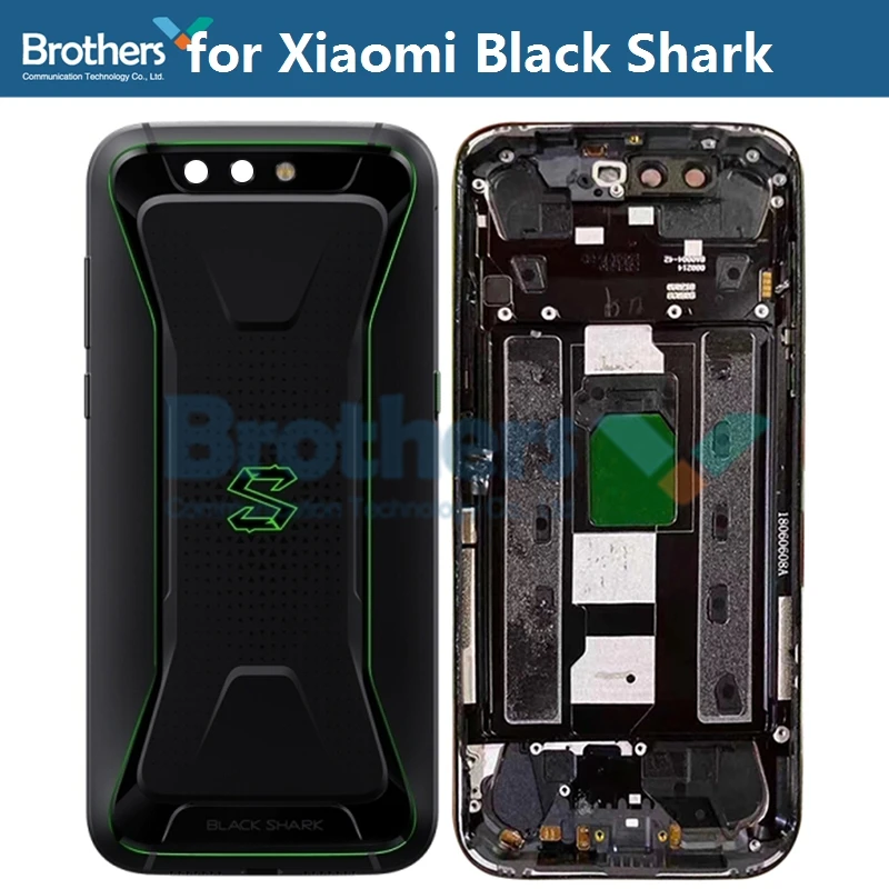 For Xiaomi Black Shark BlackShark Battery Housing Battery Door with Camera Lens Glass Back Cover Rear Housing Repair